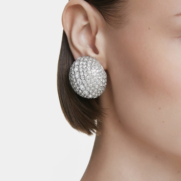 Sublima Pavé Crystal Clip-On Earrings - Picture 1 of 5